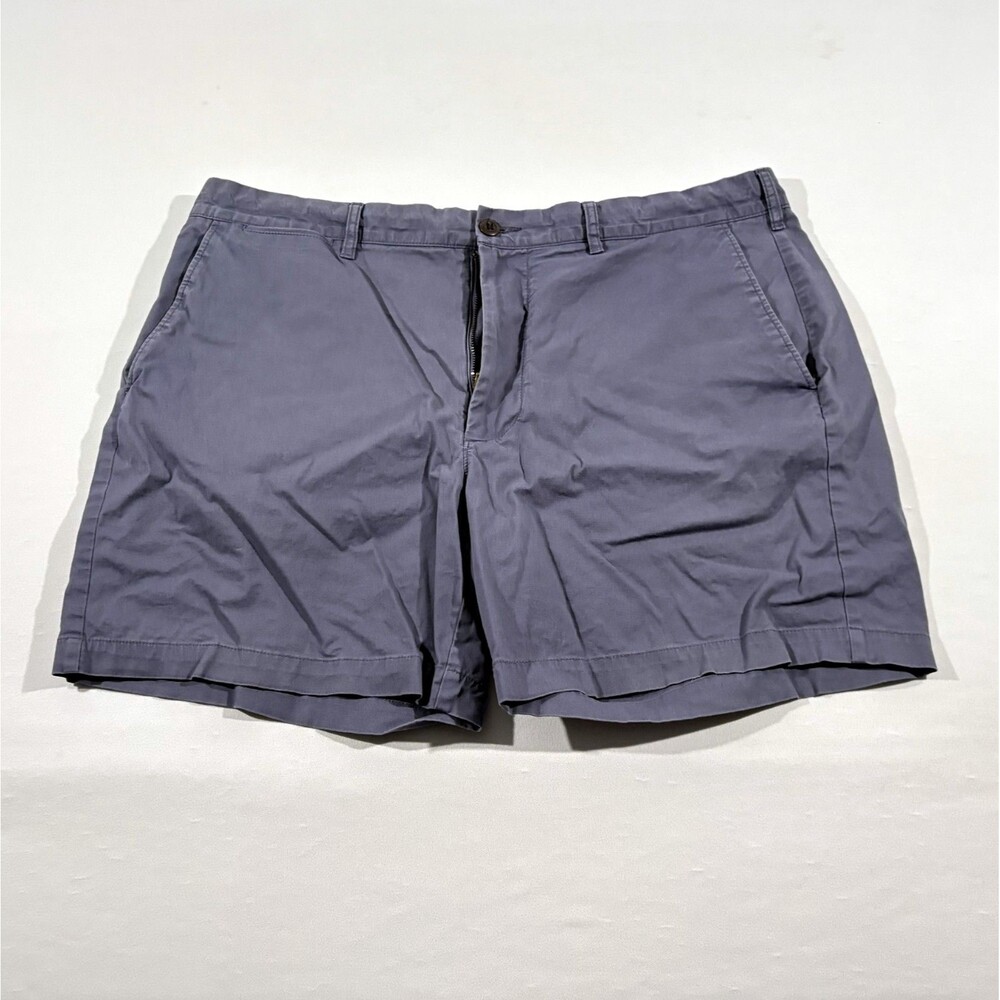 J.Crew Mens Blue Stretch Chino Shorts 9” Waist Cotton Flat Front Classic Sz 38